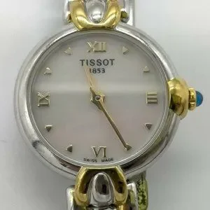 TISSOT ティソ 1853 G226/326 クォーツ 腕時計 Pre-owned Tissot White Two-tone Stainless Steel Classic G226